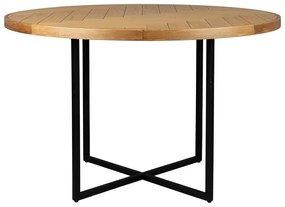 Tavolo da pranzo rotondo con piano in rovere ø 120 cm Class - Dutchbone