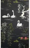 Tapete Swan Lake von Osborne & Little - Black