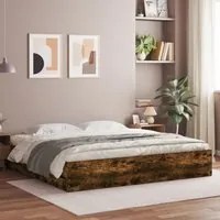 Giroletto con Cassetti Rovere Fumo 180x200 cm Legno Multistratocod mxl 85493