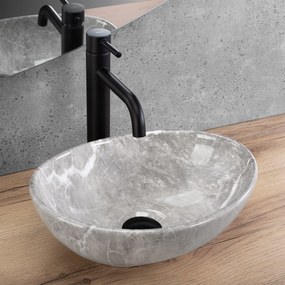 Lavabo da appoggio Rea Sofia Mini Grigio
