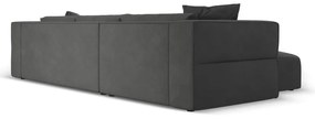 Divano angolare grigio scuro, angolo sinistro Esther - Milo Casa