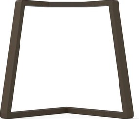 Gamba per mobili STEELMI Angolo in acciaio bronzo opaco L 78 x P 78 x H 70 cm