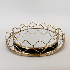 SET 2x Vassoio decorativo diametro 39/30,5 cm