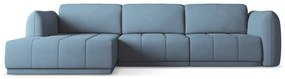 Divano angolare azzurro (con penisola a sinistra) Hoku – Makamii