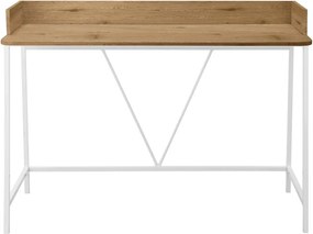 Scrivania con piano effetto rovere 50x120 cm Savona - Støraa