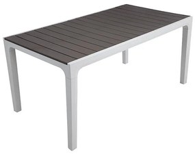 Tavolo da pranzo per giardino Harmony KETER struttura e superficie in Resina  marrone per 6 persone 160x90cm