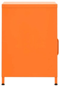 Comodino arancione 35x35x51 cm in acciaio