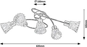 Rabalux - Faretto 5xE14/40W/230V