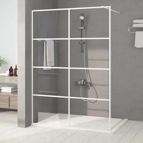 Parete Doccia Walk İn Bianca 140x195 Cm Vetro Trasparente Esg /