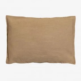 Cuscino rettangolare in cotone (35x50 cm) Guillaume Beige Lino - Sklum