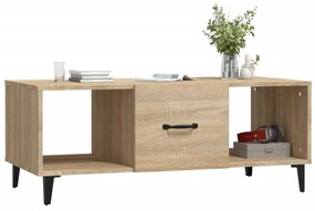 Tavolino da salotto rovere sonoma 102x50x40cm legno multistrato