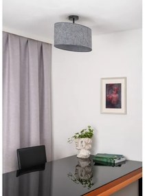 Duolla - Lampadario a plafone OVAL 1xE27/15W/230V grigio