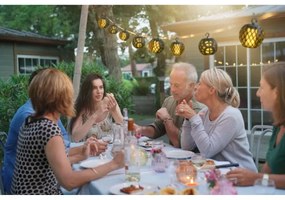 Catena LED solare 3,8m 8xLED/1,2V