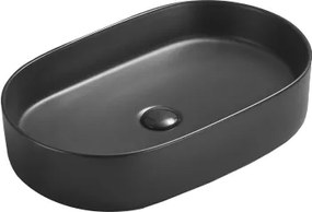 Mexen Celia lavabo da appoggio 60 x 38 cm, nero opaco - 22206085