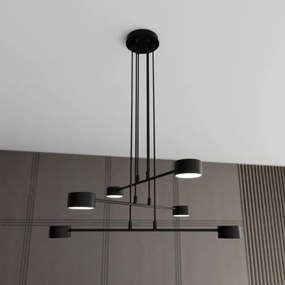 Lampadario a sospensione con filo MODUS 6xGX53/10W/230V nero