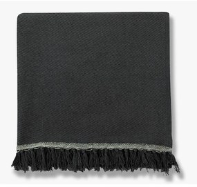 Copriletto nero in cotone organico 220x250 cm Bohemia - Mette Ditmer Denmark