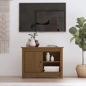 Mobile Porta Tv Ambra 70x36,5x52 Cm İn Legno Massello Di Pino /