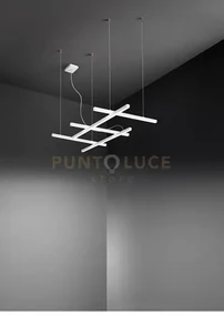 Sospensione net piccola a led 50w 3500lm - cct 3000k 4000k 6000k in...