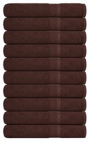 Asciugamani Per Sauna 10pz Marrone 80x200cm 360g/m² 100% Cotone /