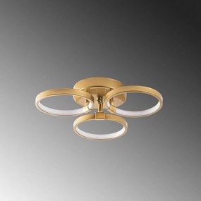 Plafoniera LED in oro ø 17 cm Halka - Opviq lights
