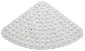 Tappeto antiscivolo angolare in PVC bianco 54x54 cm