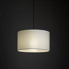 Lampadario a sospensione con filo Sistema ferroviario trifase TRACER 1xE27/15W/230V diametro 38 cm nero/bianco