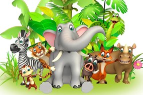 Stampa su tela – Animali della giungla