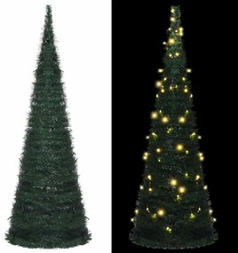 Albero Di Natale Artificiale Apribile Preilluminato Verde 180cm /