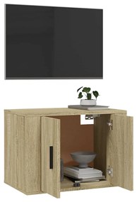 Mobile Porta TV a Parete Rovere Sonoma 57x34,5x40 cm