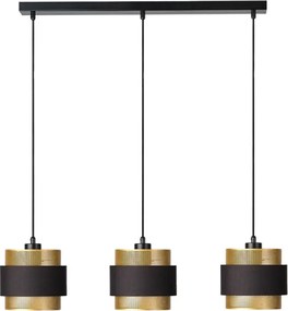 Osram - Lampadario a sospensione con cavo DECOR HORNET 3xE27/10W/230V nero/oro