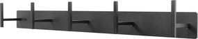 Attaccapanni da parete nero in metallo 64 cm Chapman – Spinder Design