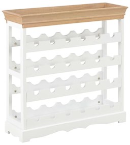 Mobile portavini bianco 70x22,5x70,5 cm in mdf