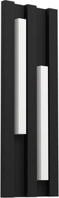 Applique LED moderno da esterno Fandina nero IP54, luce bianco caldo 1000 lumen, EGLO