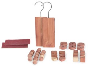 Set di 34 accessori per armadi in legno di cedro Cedar - Compactor