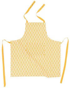 Grembiule in cotone giallo Hexagon - Tiseco Home Studio