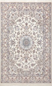 Nain Tappeto 210x140 Beige (Iran) Annodato A Mano