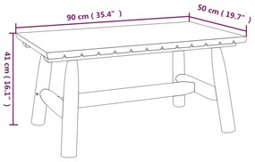 Set Divani da Giardino 4 pz in Legno Massello di Abete