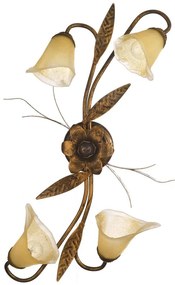 ONLI - Plafoniera ALGA 4xE14/6W/230V bronzo