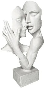 Decorazione da tavolo in resina, 29x9x17 cm, bianca