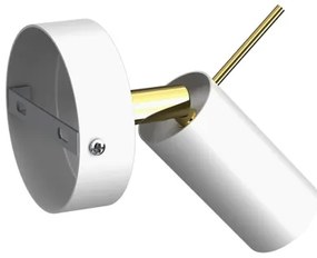 Faretto da muro PRESTON 1xGU10/40W/230V bianco/oro