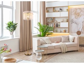 Globo 15698SM - Lampada con piedistallo GORLEY 1xE27/60W/230V oro