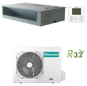 Climatizzatore Condizionatore Hisense Canalizzabile Serie Super R32 18000 btu ADT52UX4RCL8 inverter Classe a++/a+