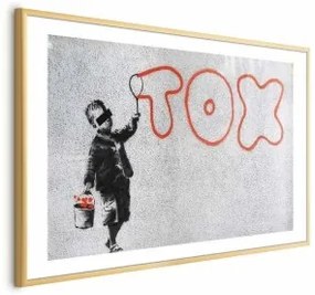 Poster - Toxic Cornice d'oro con margine 60x40