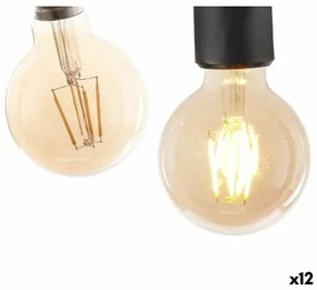 Lampadina LED E27 Vintage Trasparente 4 W 8 x 12 x 8 cm (12 Unità)