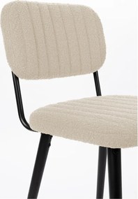 Sedia da pranzo color crema Jake – White Label