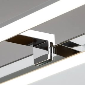 Brilagi - Specchio da bagno con luce LED VESTRA, 15 W/230 V, 80 cm, IP44, cromato