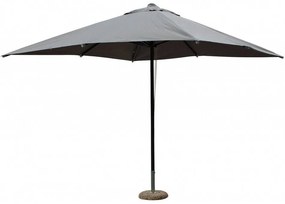 Ombrellone da Giardino Brian Quadrato, Nero/Grigio 3x3m Poliestere/Alluminio