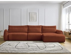 Divano angolare arancione Aden – Bobochic Paris