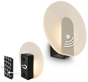 Briloner 3889012 - Applique ricaricabile a LED con sensore TARO LED/2,5W/5V 1800 mAh, finitura opaca