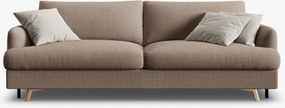 Divano letto Naomi 3 posti con contenitore in tessuto strutturato – L233 cm